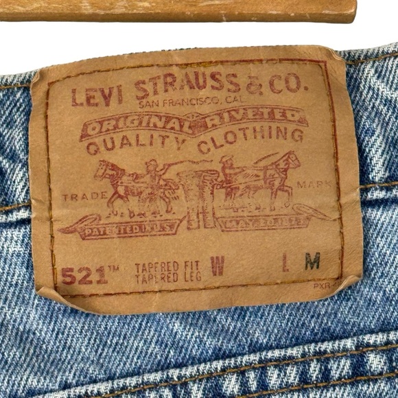 Vintage Levi’s 521 Tapered High Rise Womens Mom Jeans Made in USA 90's Size 27 - Picture 11 of 16
